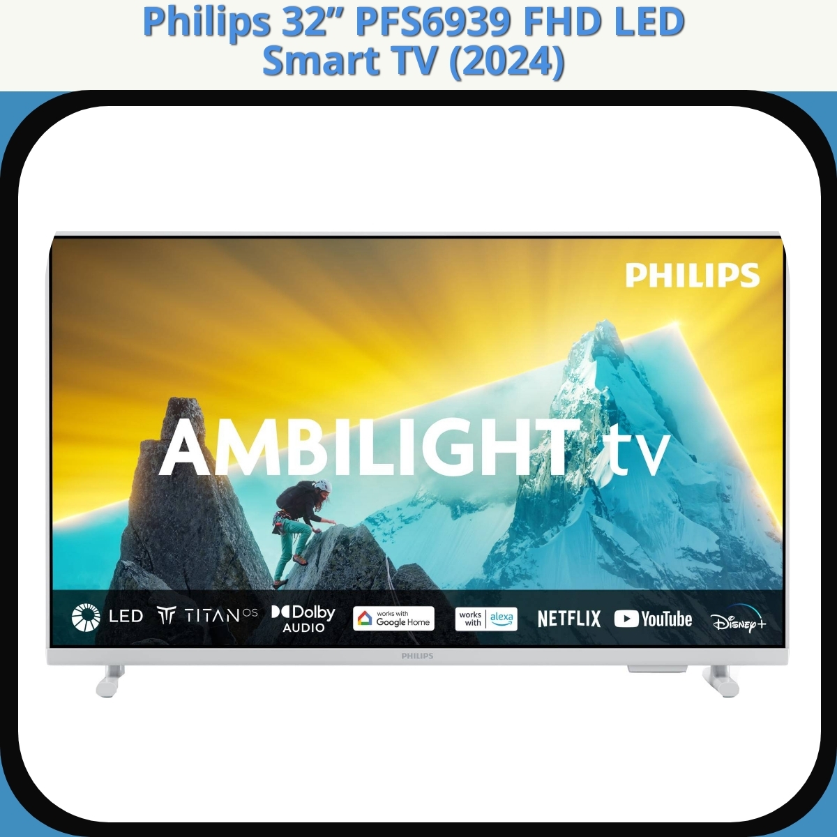 Anmeldelse af Philips 32” PFS6939 FHD LED Smart TV (2024)