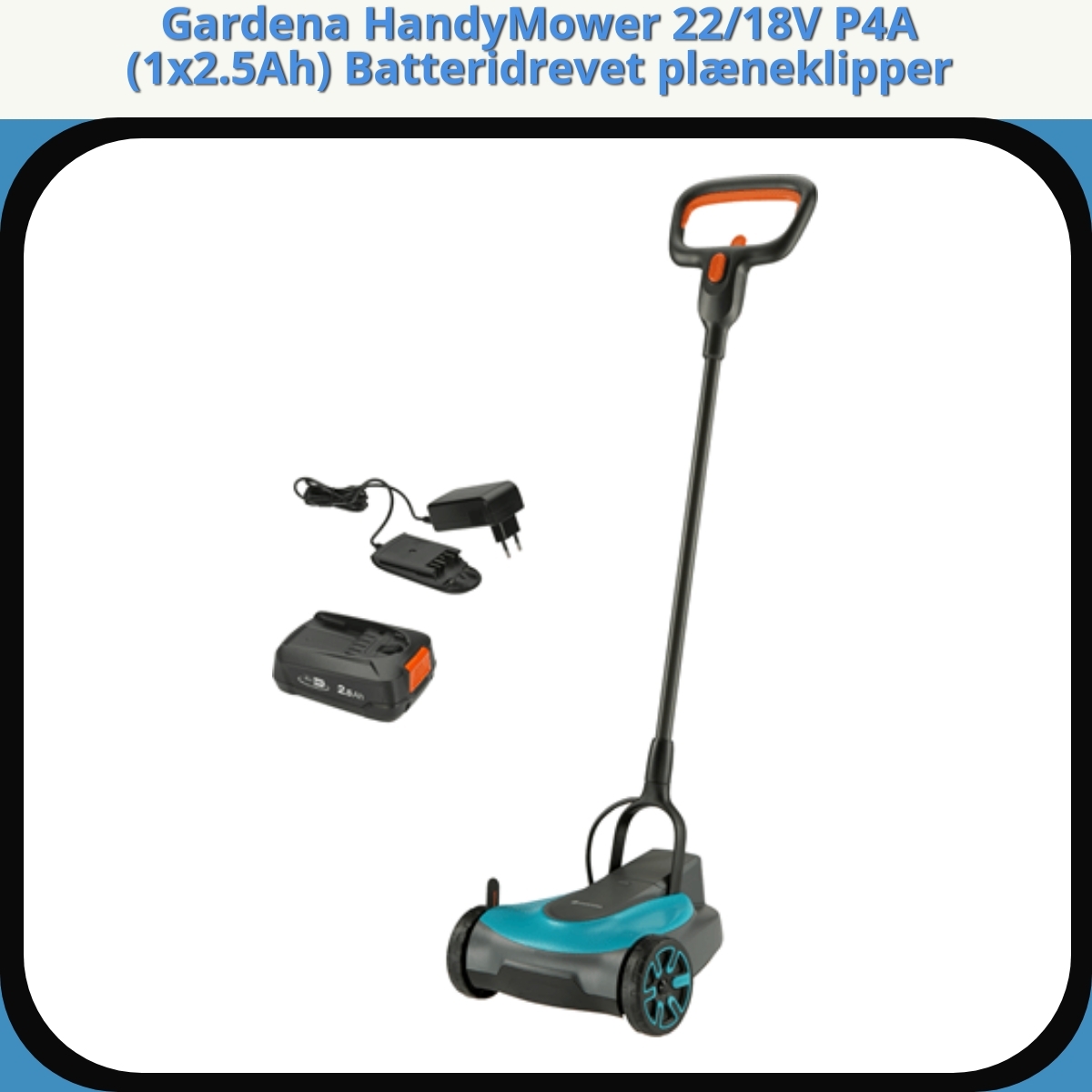 Anmeldelse af Gardena HandyMower 22/18V P4A (1x2.5Ah) Batteridrevet plæneklipper