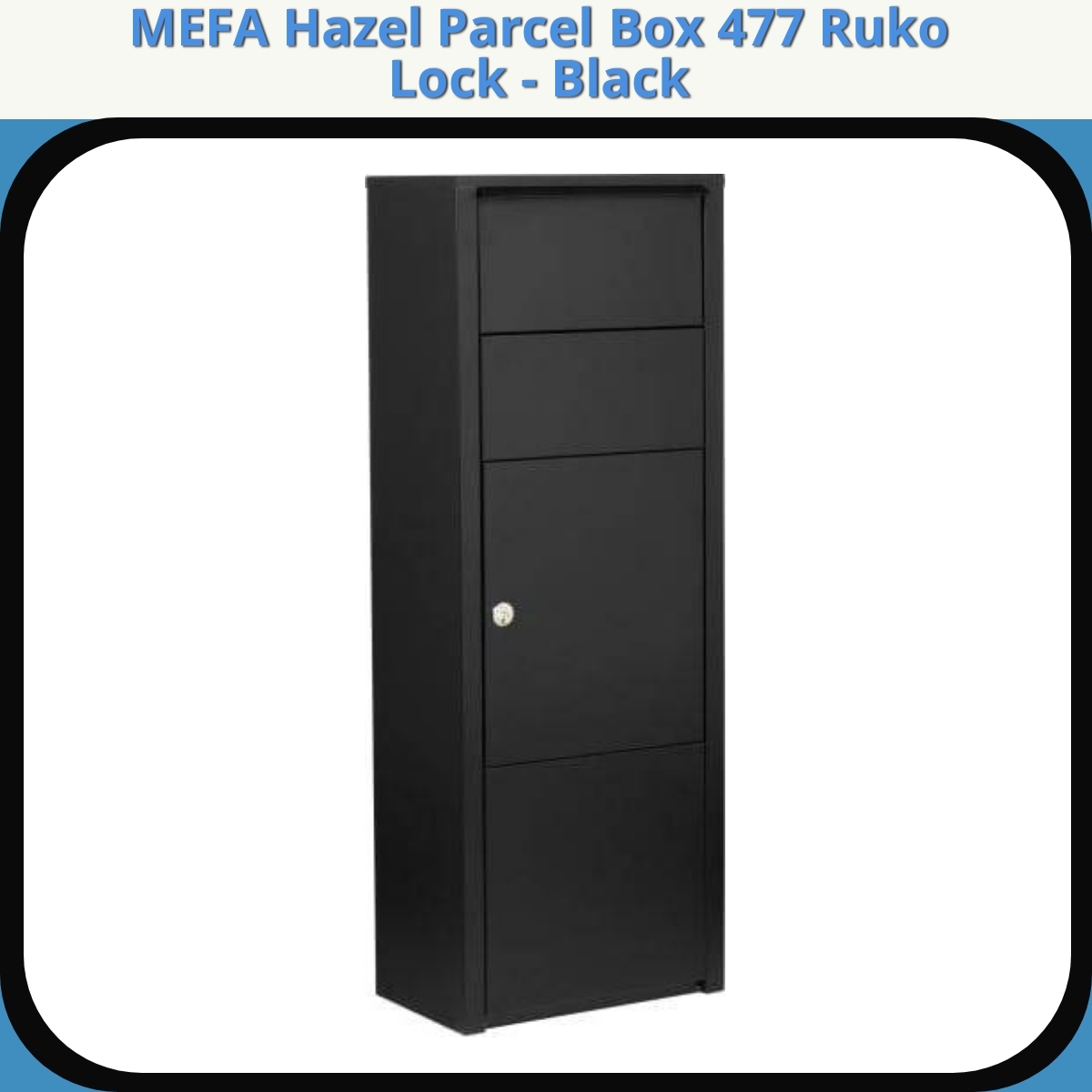 Anmeldelse af MEFA Hazel Parcel Box 477 Ruko Lock - Black
