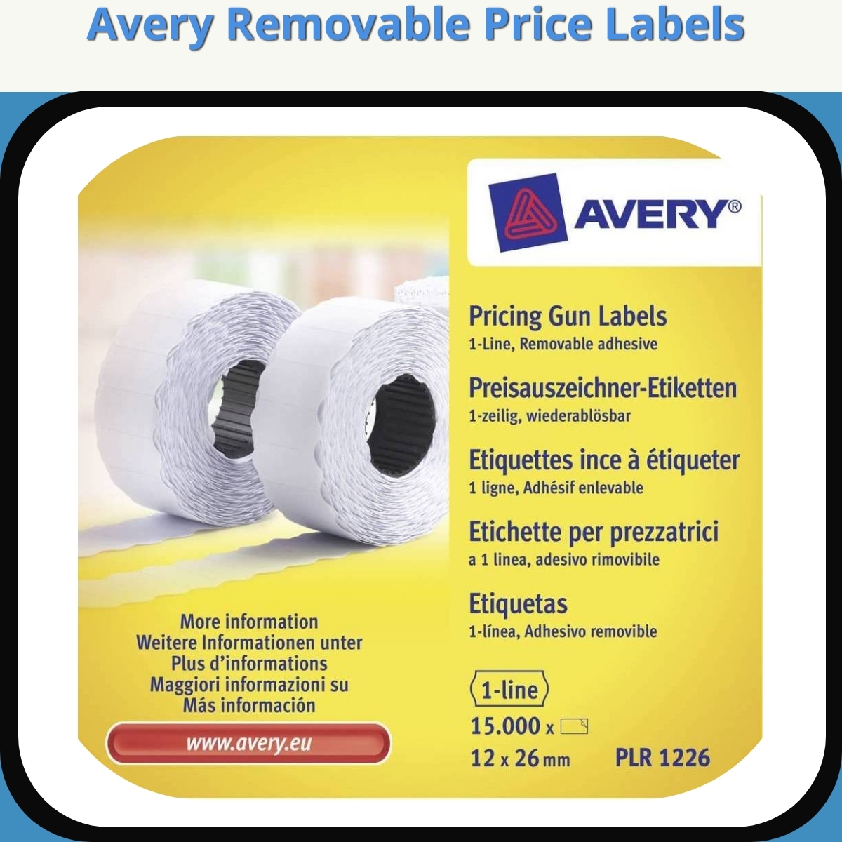Anmeldelse af Avery Removable Price Labels