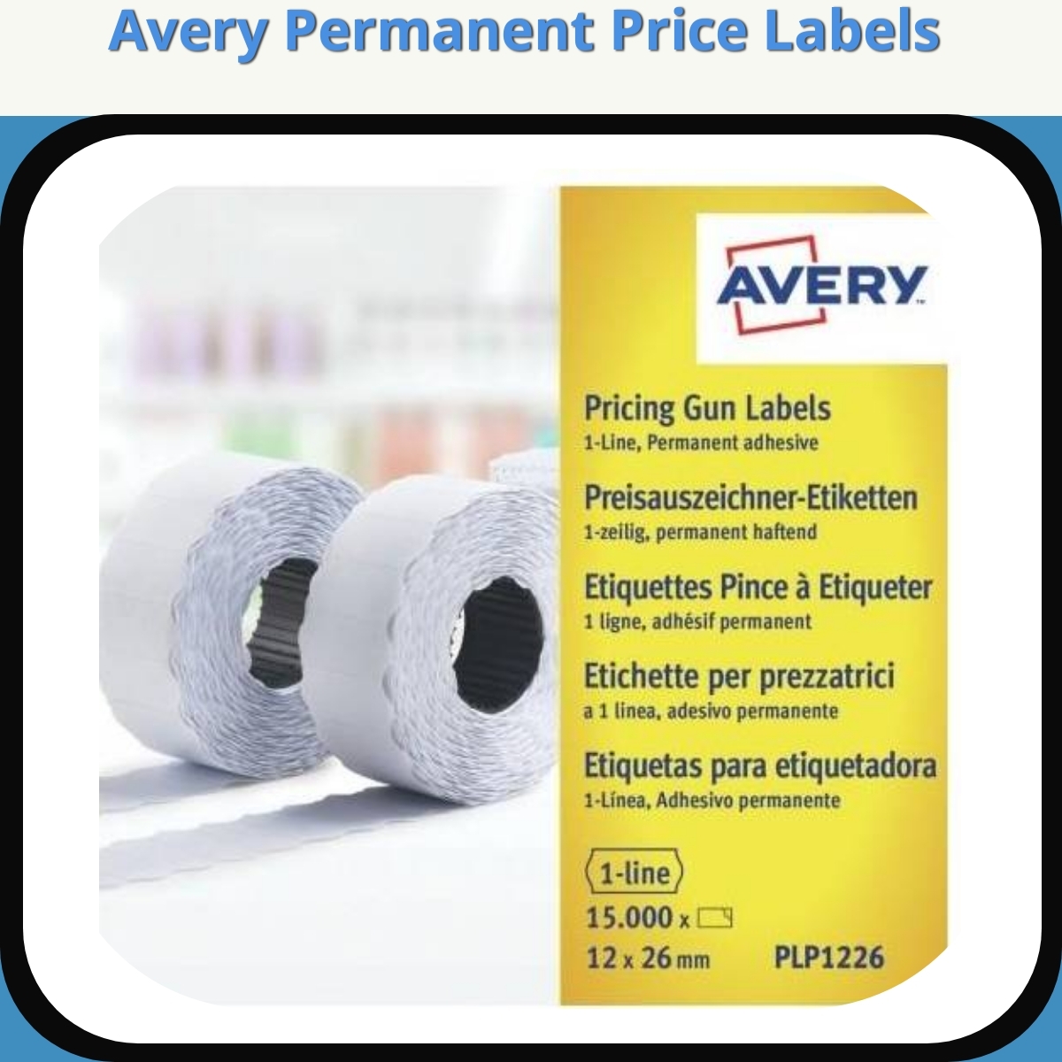 Anmeldelse af Avery Permanent Price Labels