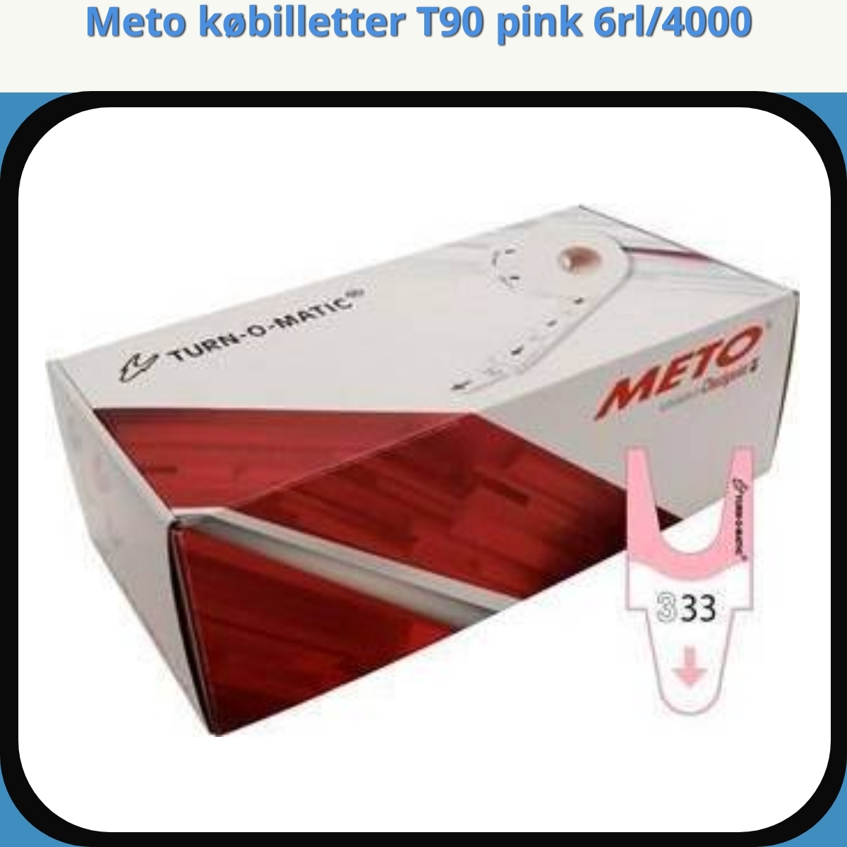 Anmeldelse af Meto købilletter T90 pink 6rl/4000
