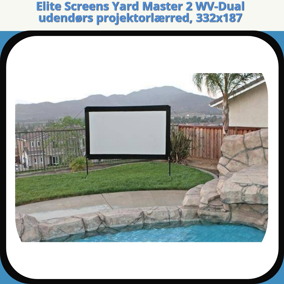 Anmeldelse af Elite Screens Yard Master 2 WV-Dual udendørs projektorlærred, 332x187