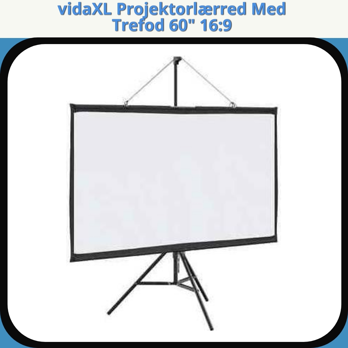 Anmeldelse af vidaXL Projektorlærred Med Trefod 60