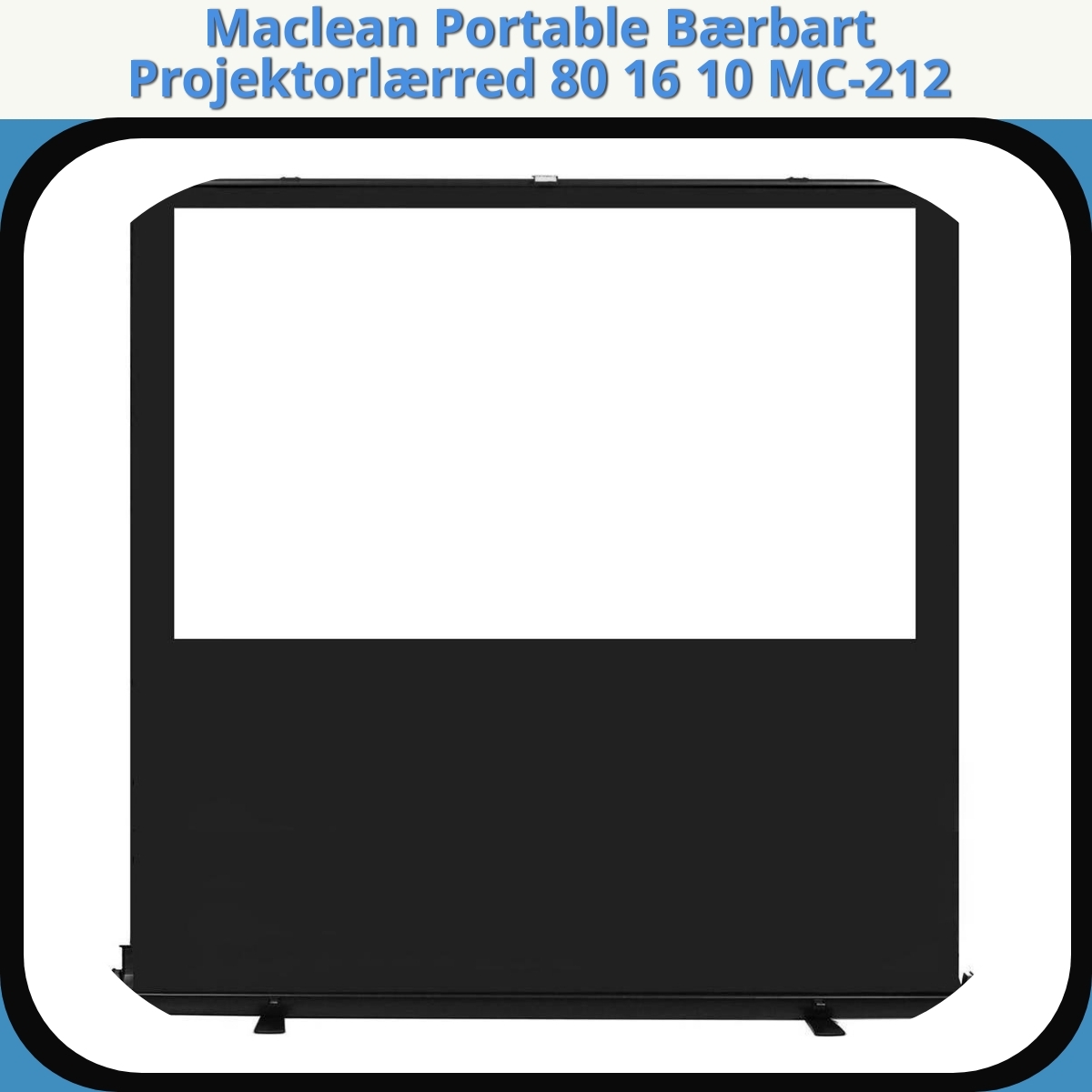 Anmeldelse af Maclean Portable Bærbart Projektorlærred 80 16 10 MC-212