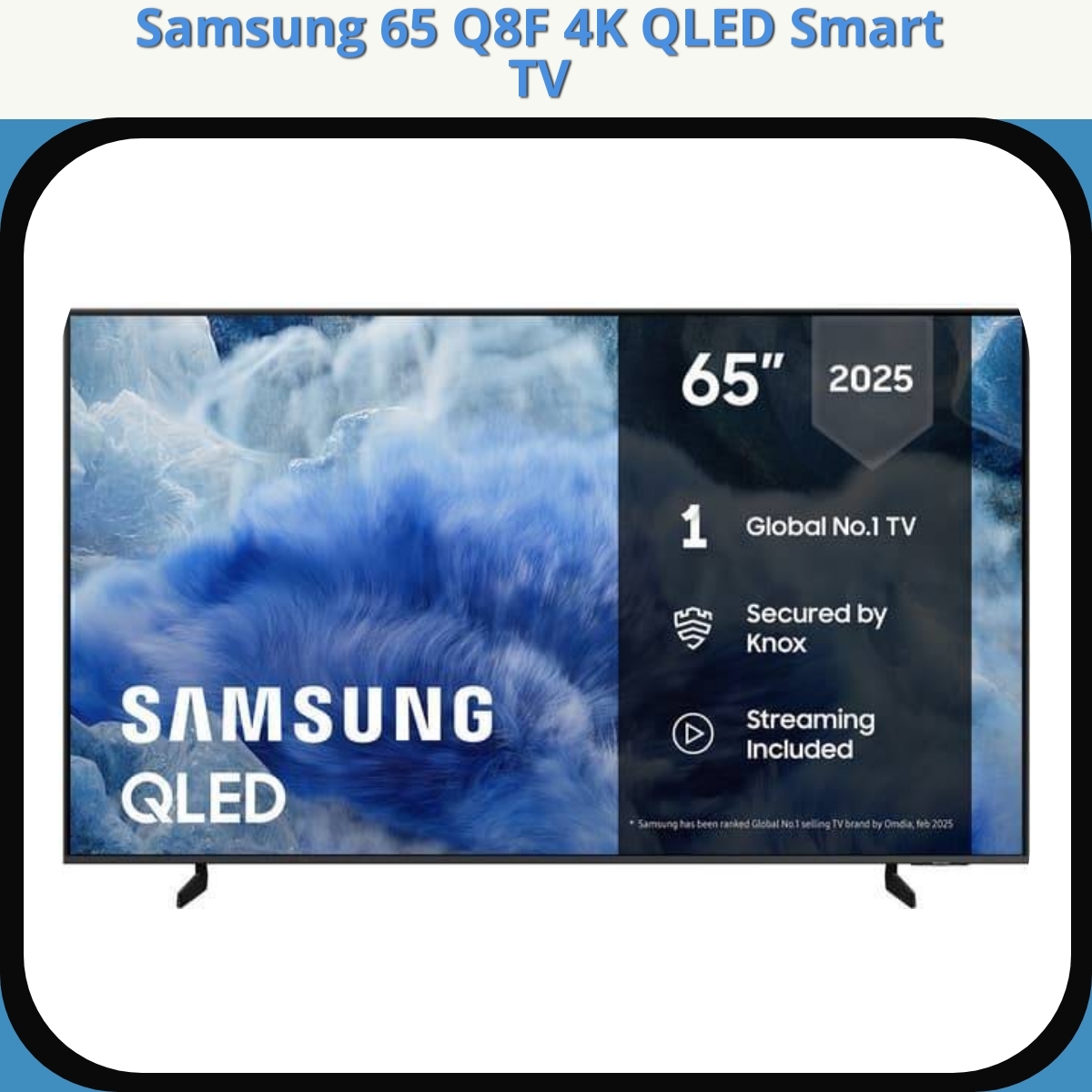 Anmeldelse af Samsung 65 Q8F 4K QLED Smart TV