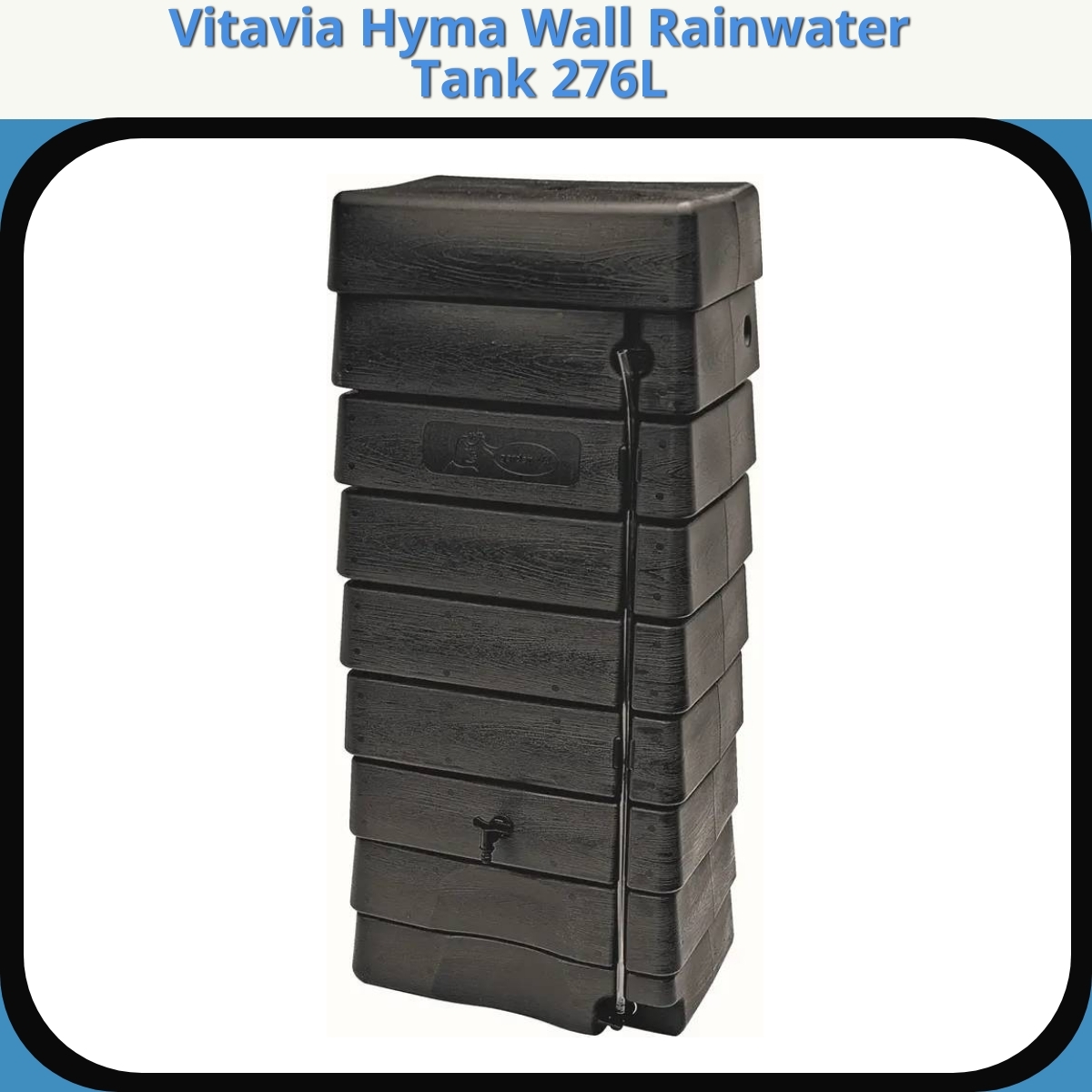 Anmeldelse af Vitavia Hyma Wall Rainwater Tank 276L