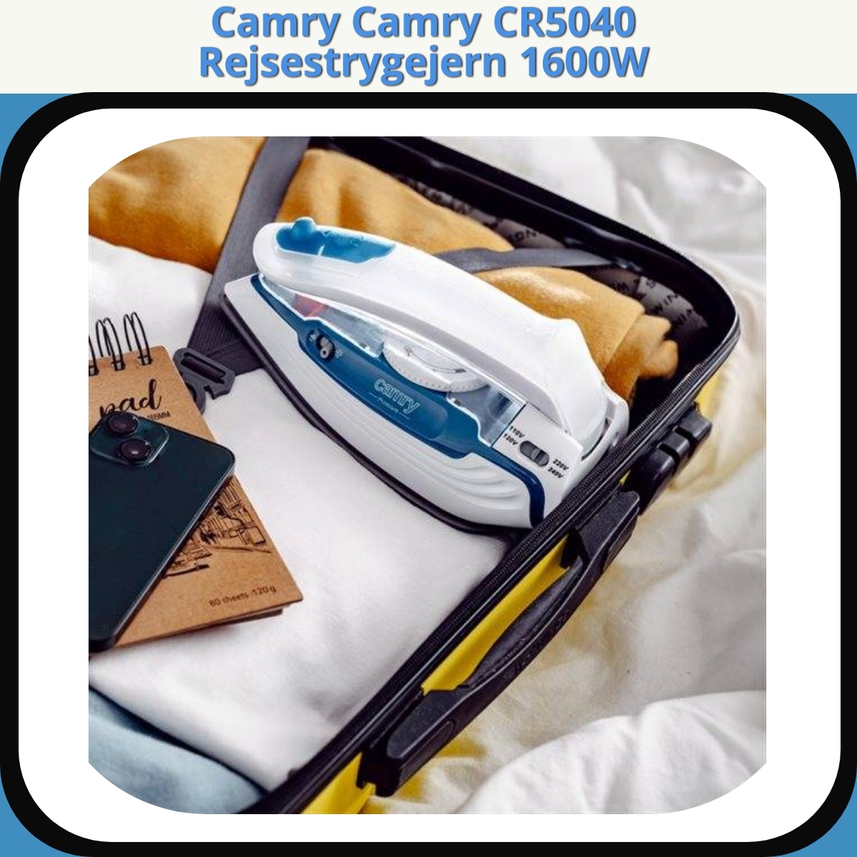 Anmeldelse af Camry Camry CR5040 Rejsestrygejern 1600W