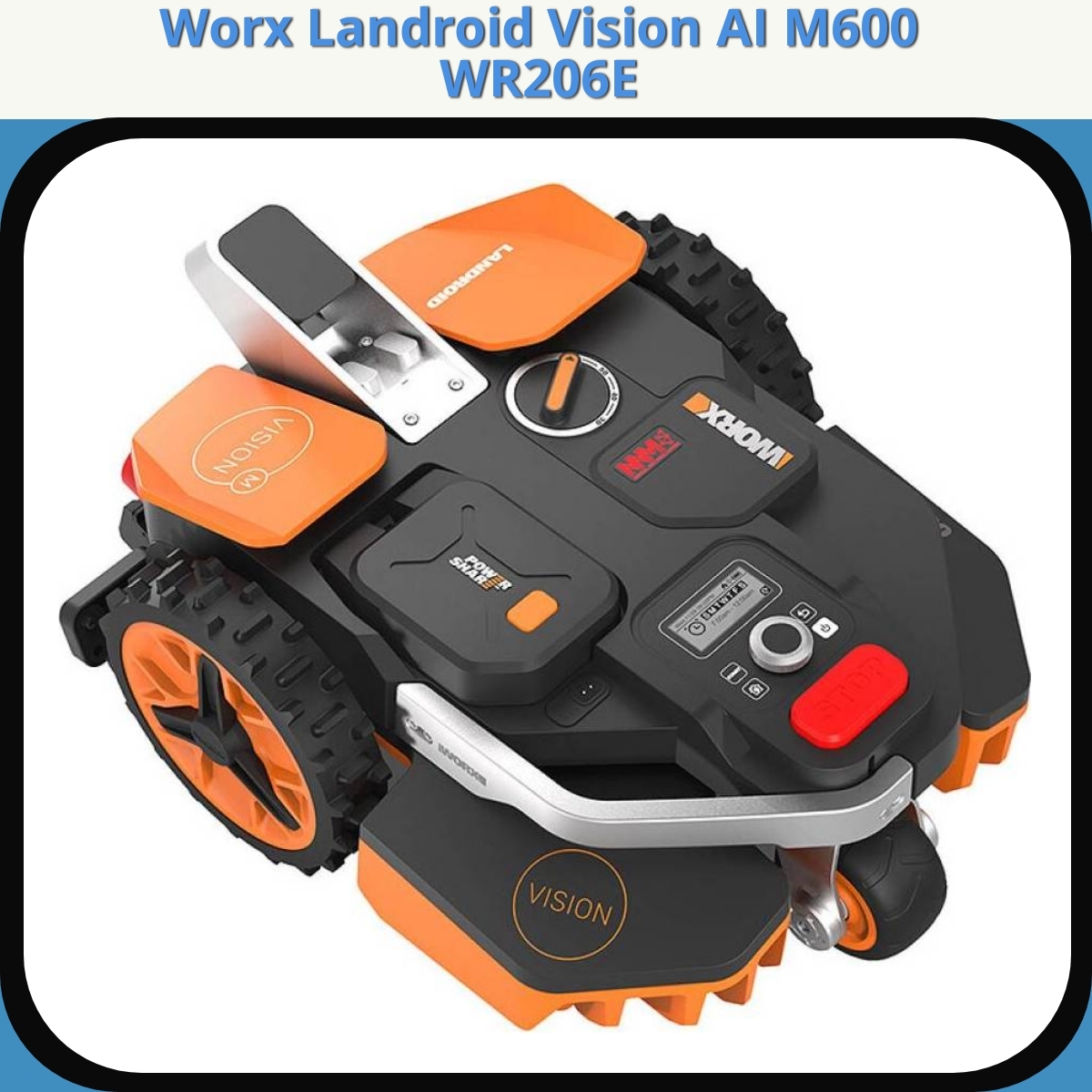 Anmeldelse af Worx Landroid Vision AI M600 WR206E