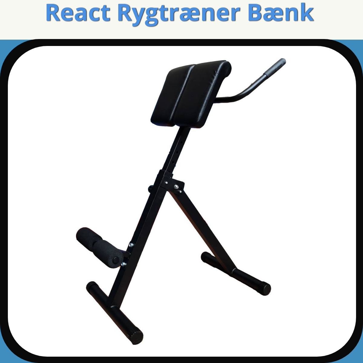 Anmeldelse af React Rygtræner Bænk