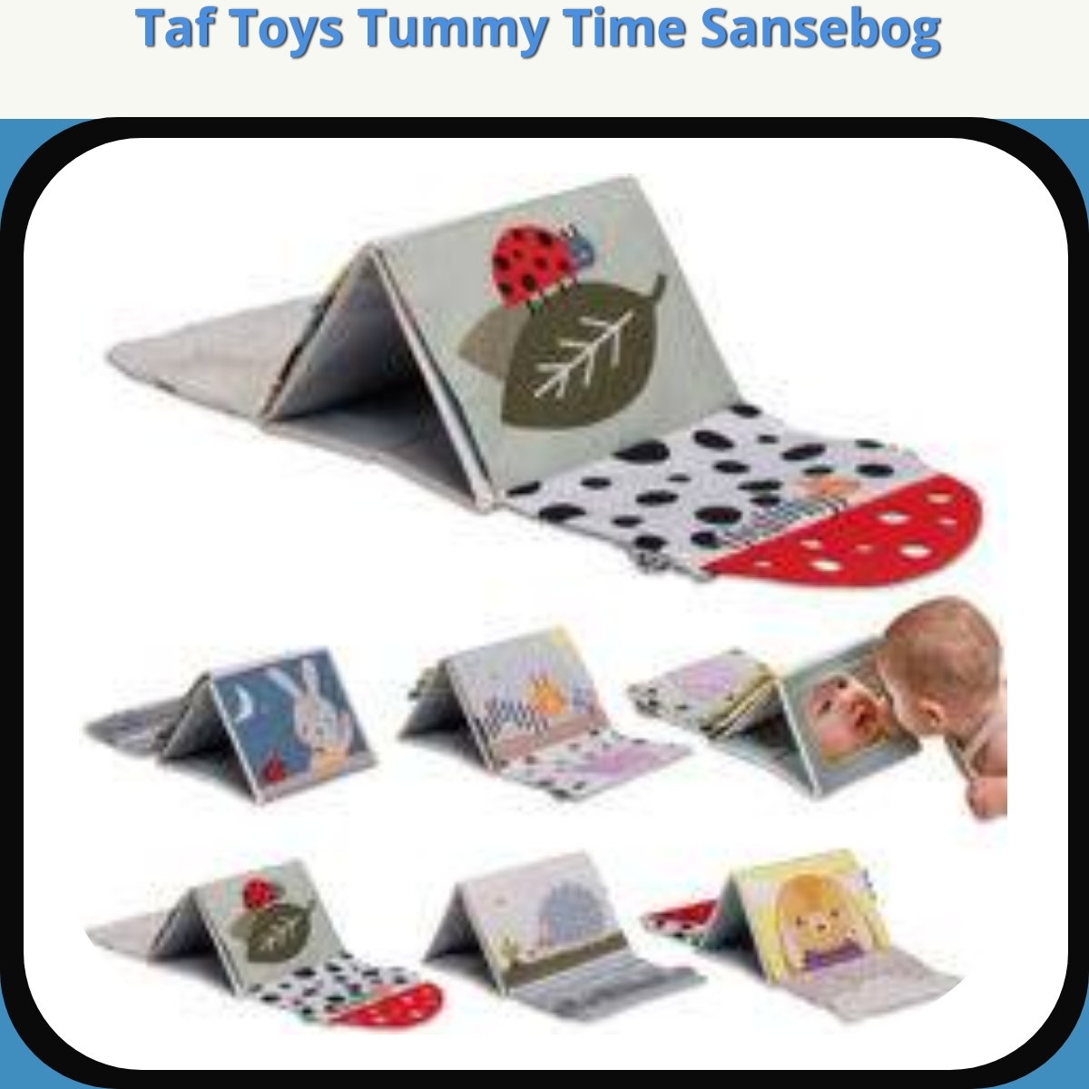 Anmeldelse af Taf Toys Tummy Time Sansebog