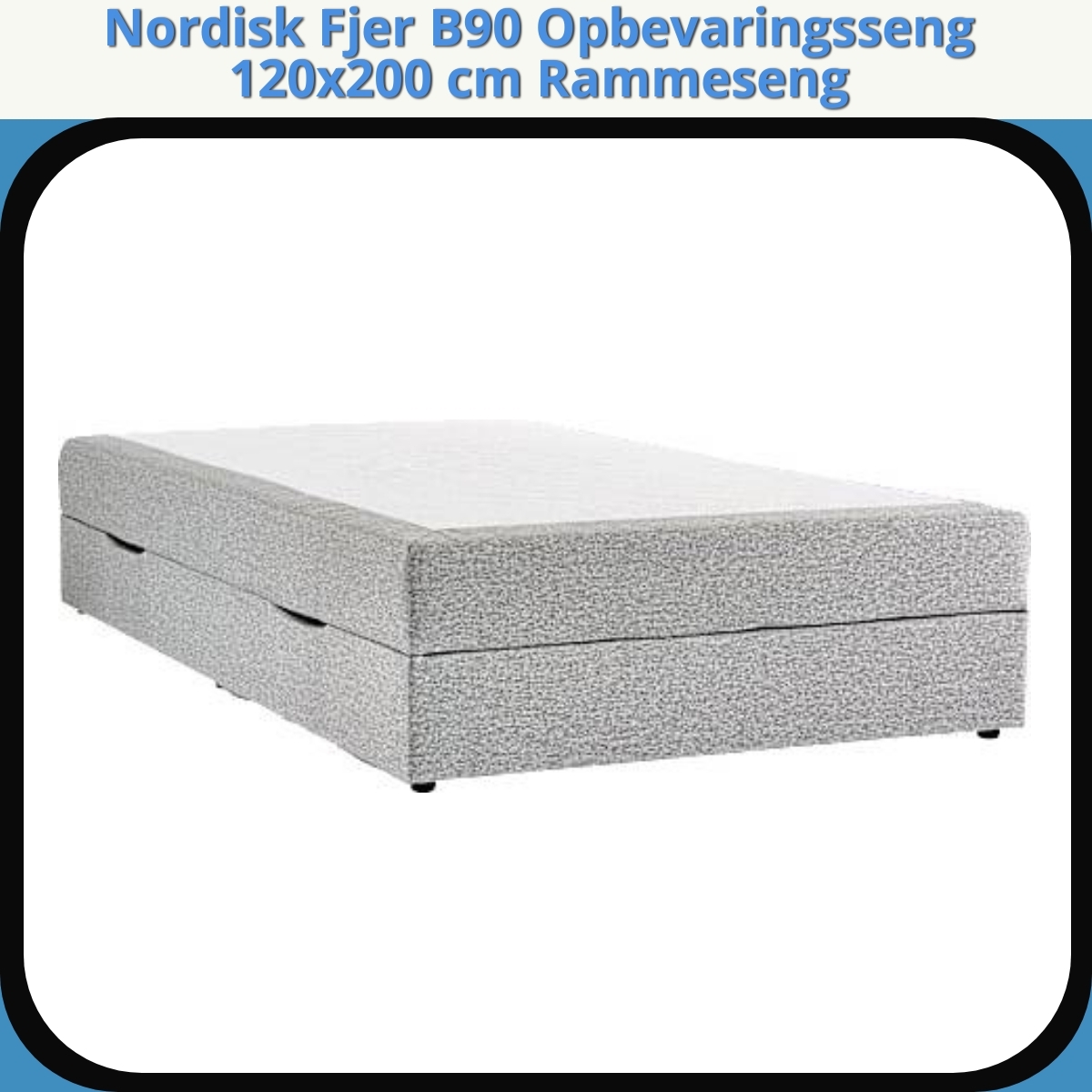 Anmeldelse af Nordisk Fjer B90 Opbevaringsseng 120x200 cm Rammeseng