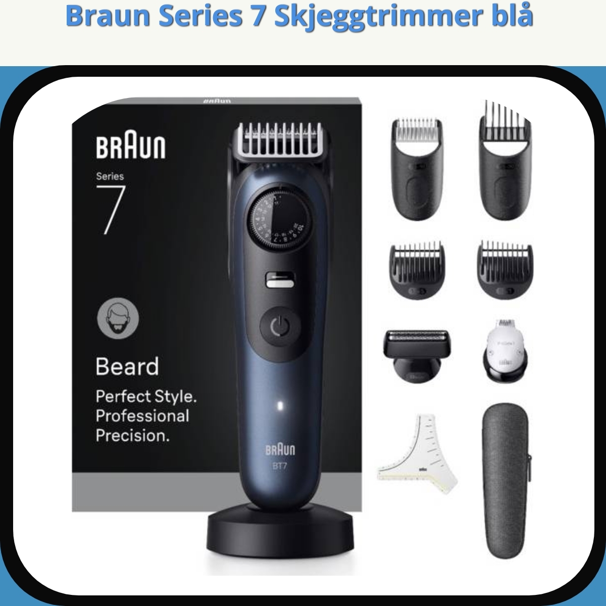 Anmeldelse af Braun Series 7 Skjeggtrimmer blå