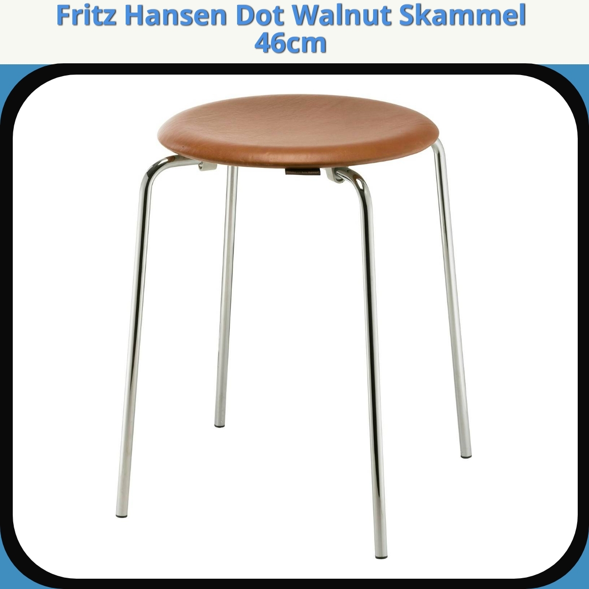 Anmeldelse af Fritz Hansen Dot Walnut Skammel 46cm
