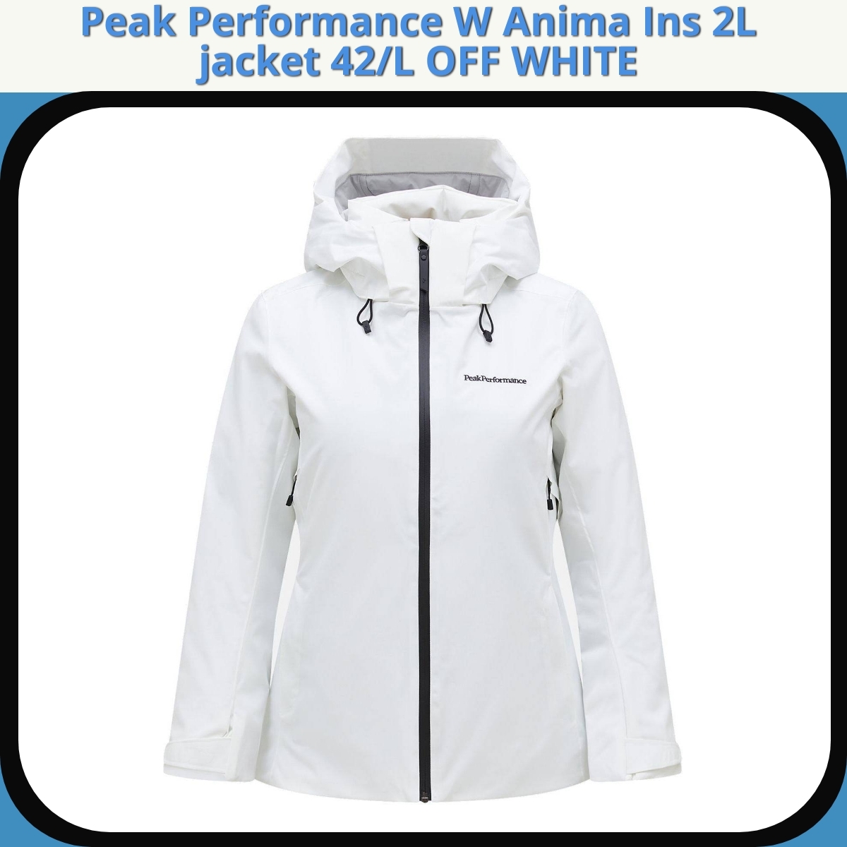 Anmeldelse af Peak Performance W Anima Ins 2L jacket 42/L OFF WHITE