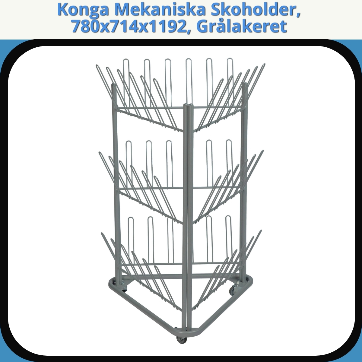 Anmeldelse af Konga Mekaniska Skoholder, 780x714x1192, Grålakeret