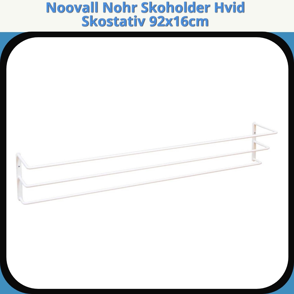 Anmeldelse af Noovall Nohr Skoholder Hvid Skostativ 92x16cm