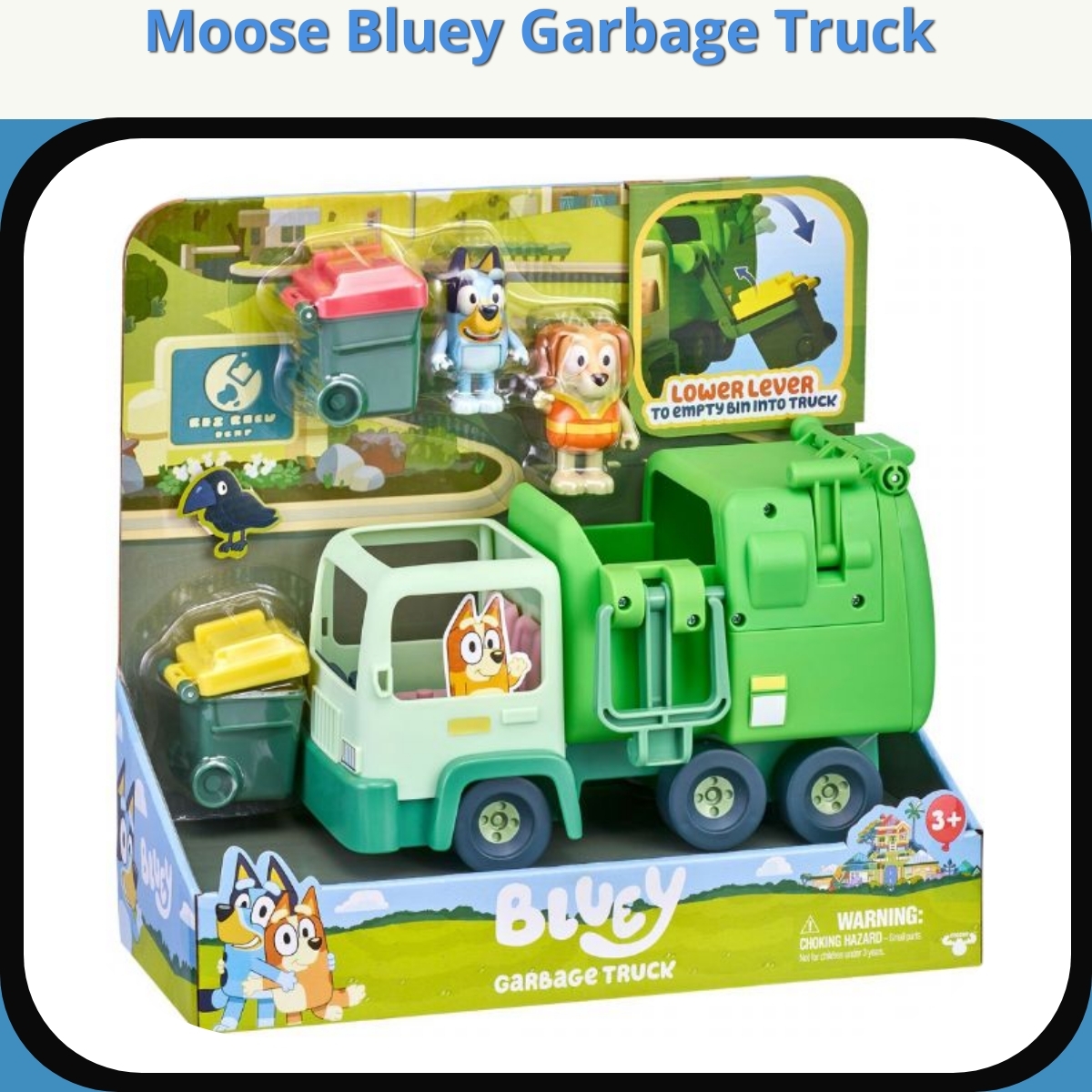 Anmeldelse af Moose Bluey Garbage Truck
