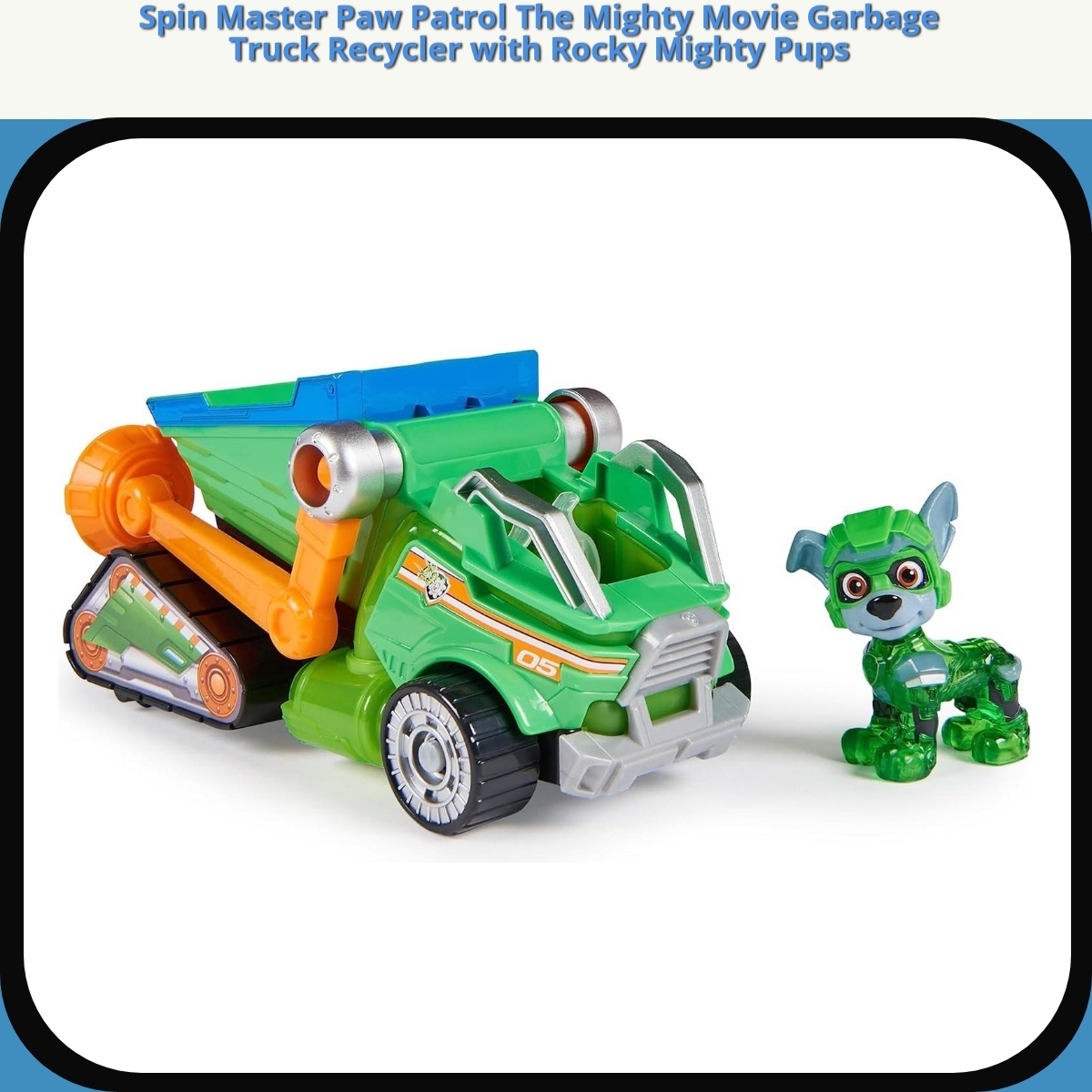 Anmeldelse af Spin Master Paw Patrol The Mighty Movie Garbage Truck Recycler with Rocky Mighty Pups