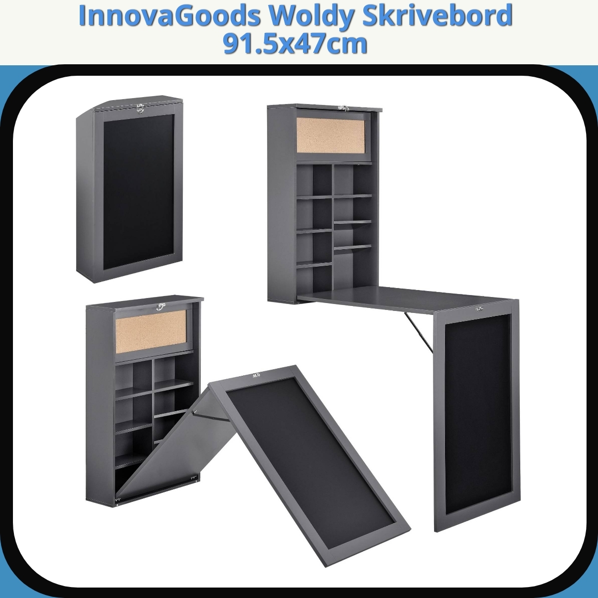 Anmeldelse af InnovaGoods Woldy Skrivebord 91.5x47cm
