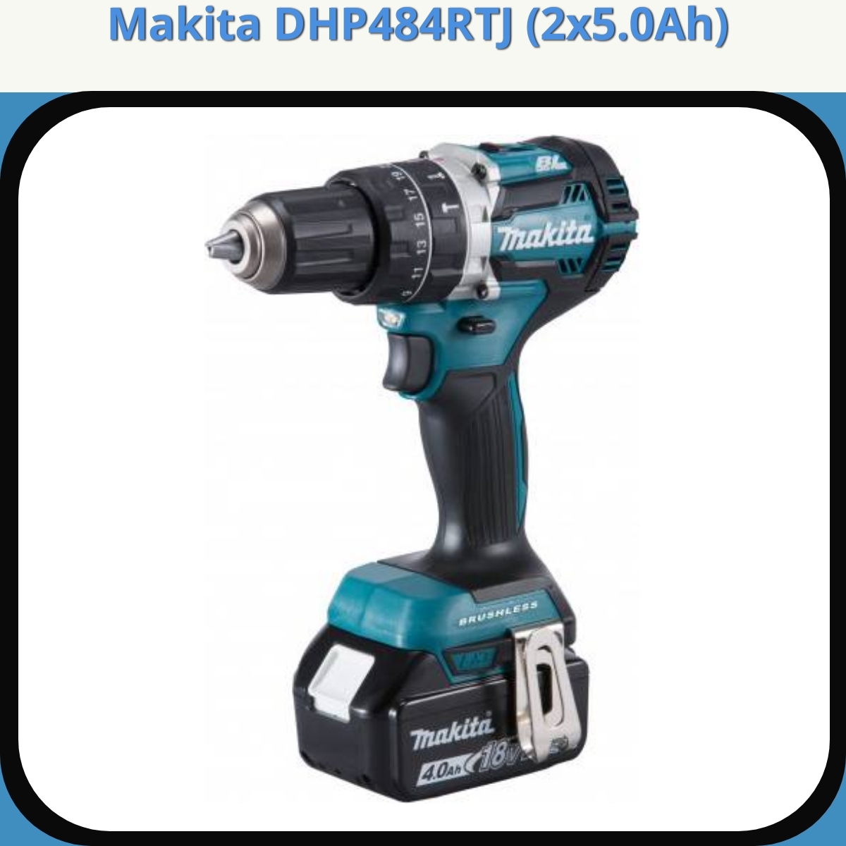 Anmeldelse af Makita DHP484RTJ (2x5.0Ah)