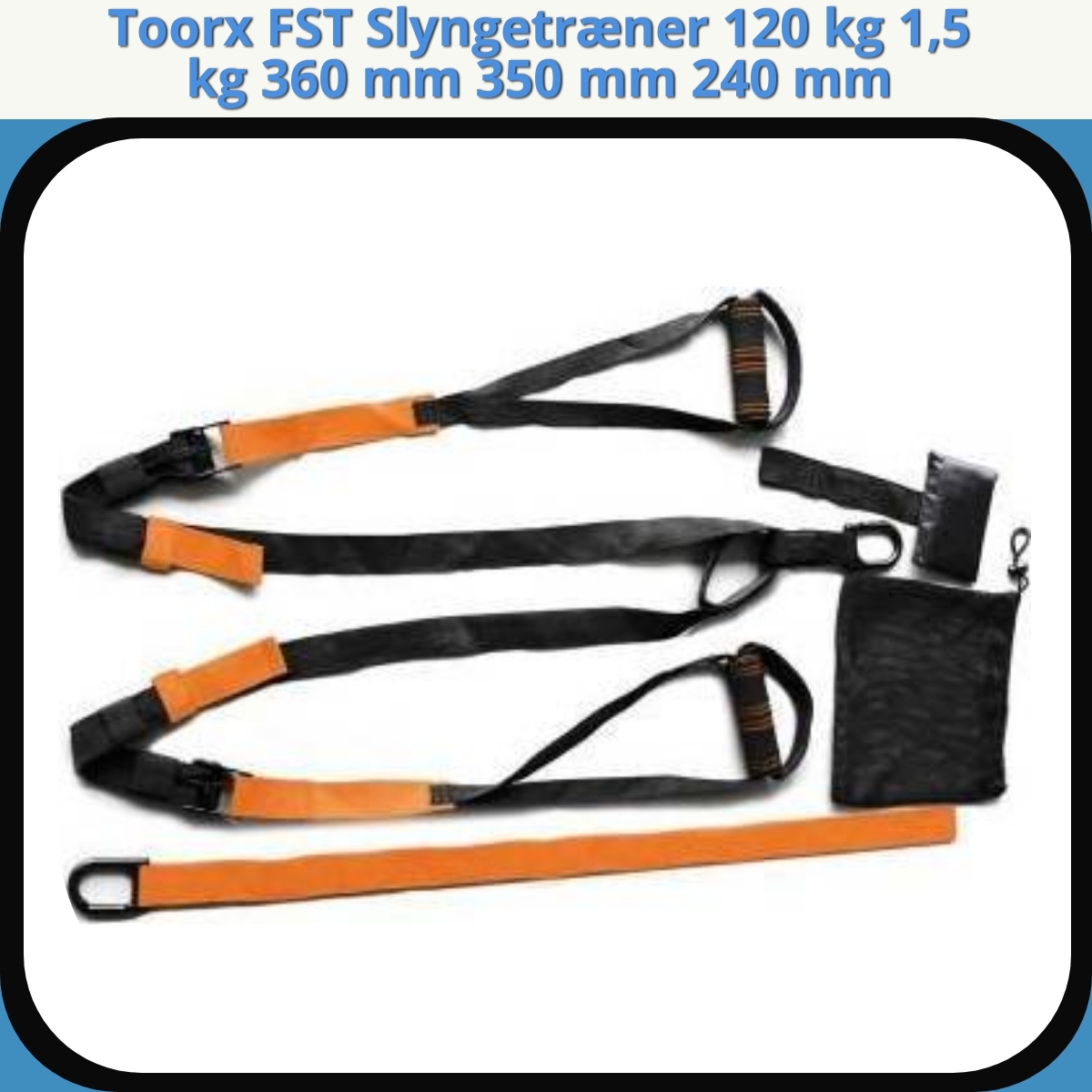 Anmeldelse af Toorx FST Slyngetræner 120 kg 1,5 kg 360 mm 350 mm 240 mm