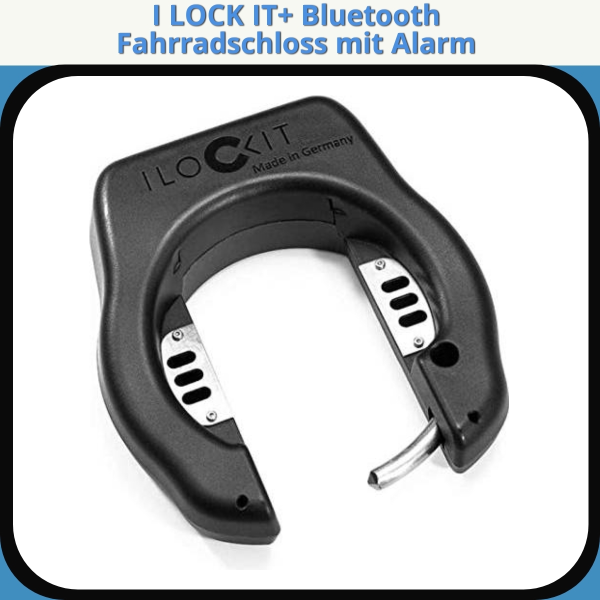 Anmeldelse af I LOCK IT+ Bluetooth Fahrradschloss mit Alarm