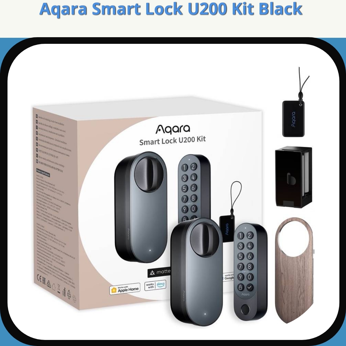 Anmeldelse af Aqara Smart Lock U200 Kit Black
