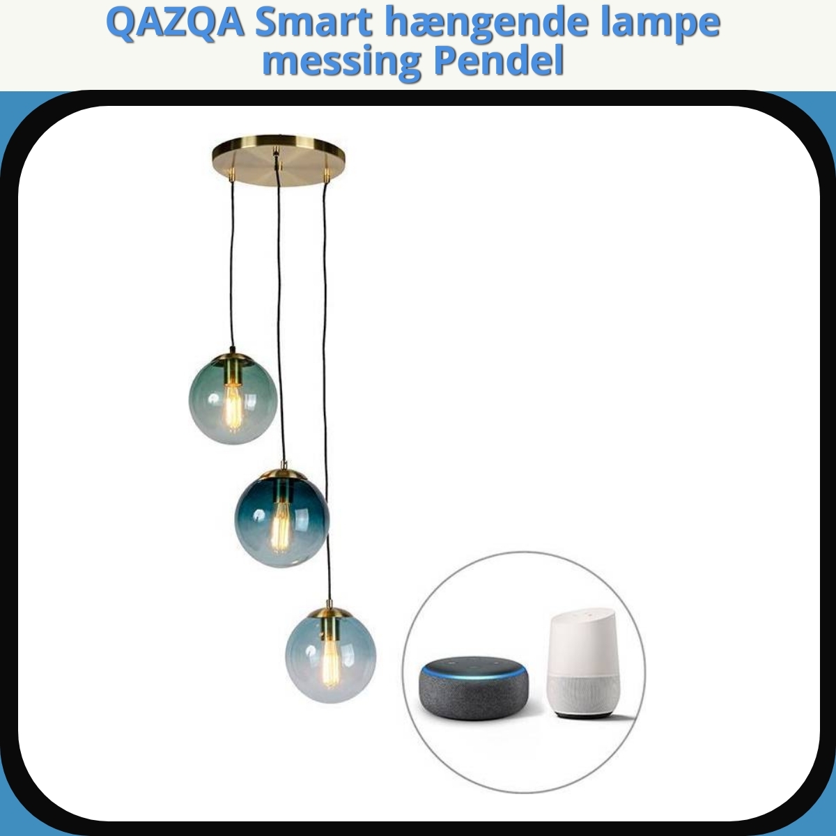 Anmeldelse af QAZQA Smart hængende lampe messing Pendel