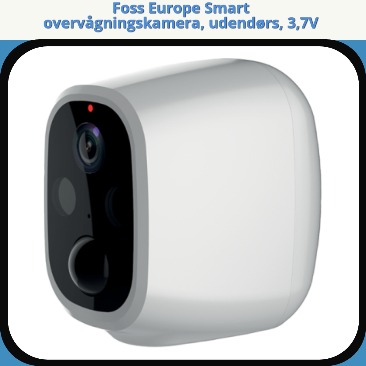 Anmeldelse af Foss Europe Smart overvågningskamera, udendørs, 3,7V