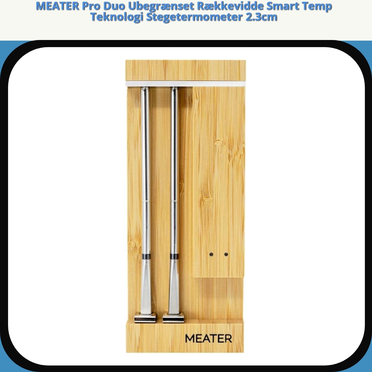 Anmeldelse af MEATER Pro Duo Ubegrænset Rækkevidde Smart Temp Teknologi Stegetermometer 2.3cm