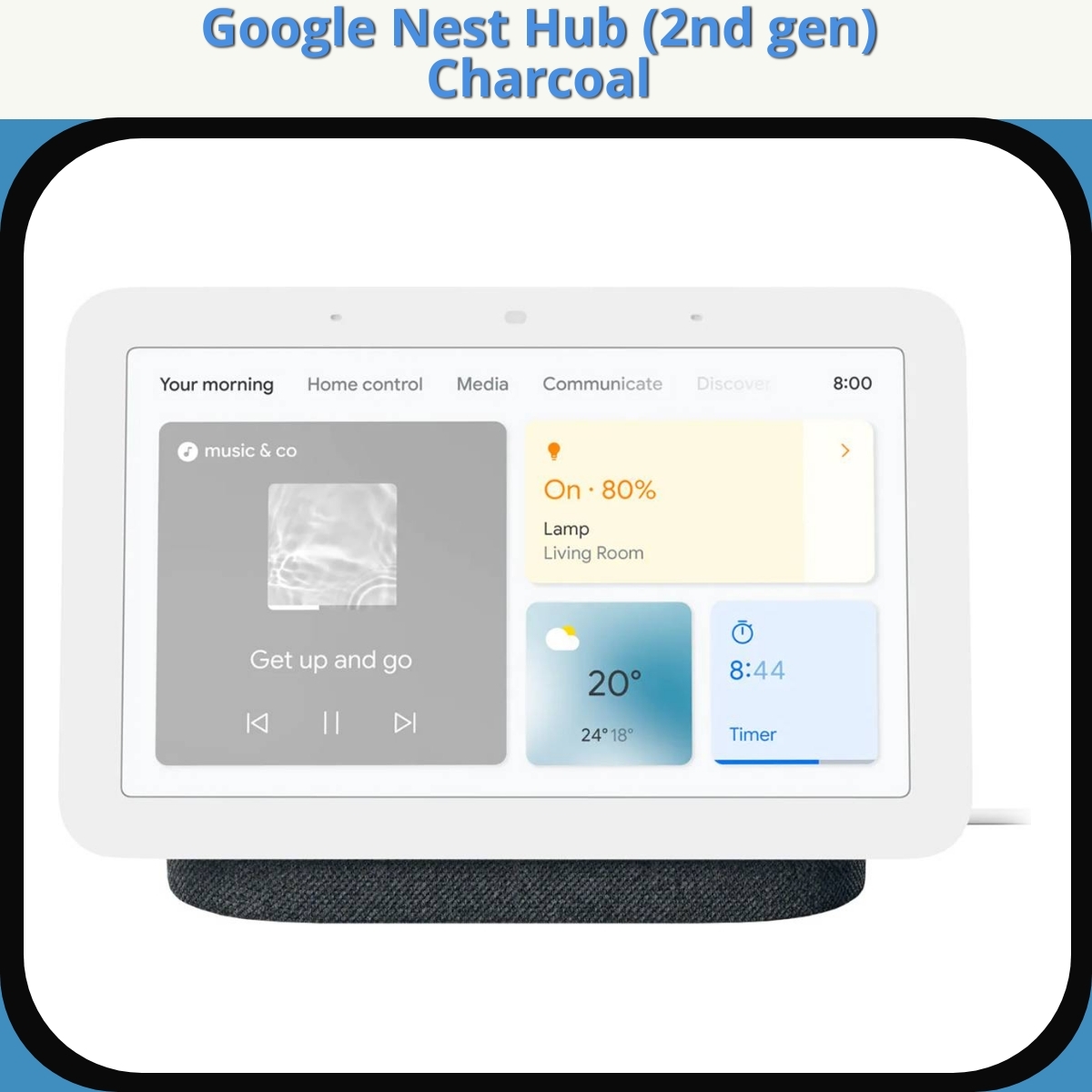 Anmeldelse af Google Nest Hub (2nd gen) Charcoal