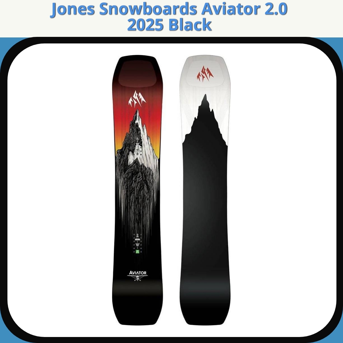 Anmeldelse af Jones Snowboards Aviator 2.0 2025 Black