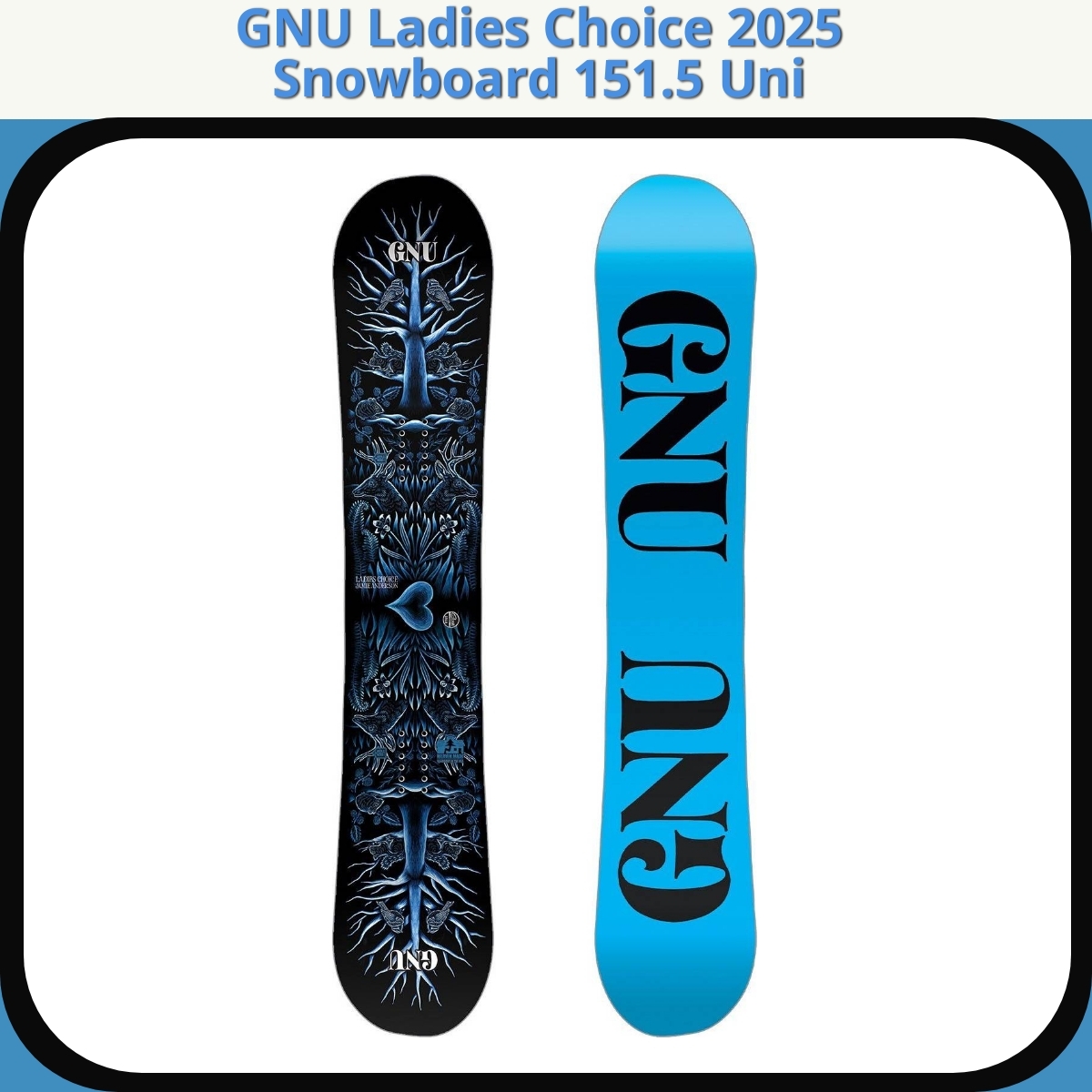 Anmeldelse af GNU Ladies Choice 2025 Snowboard 151.5 Uni