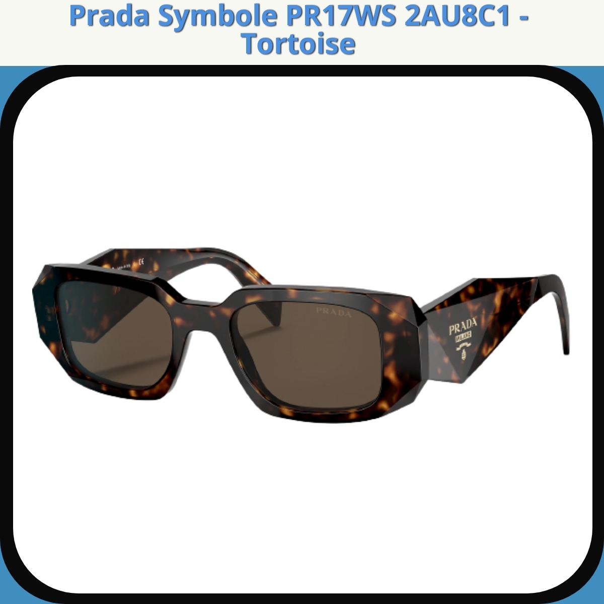Anmeldelse af Prada Symbole PR17WS 2AU8C1 - Tortoise