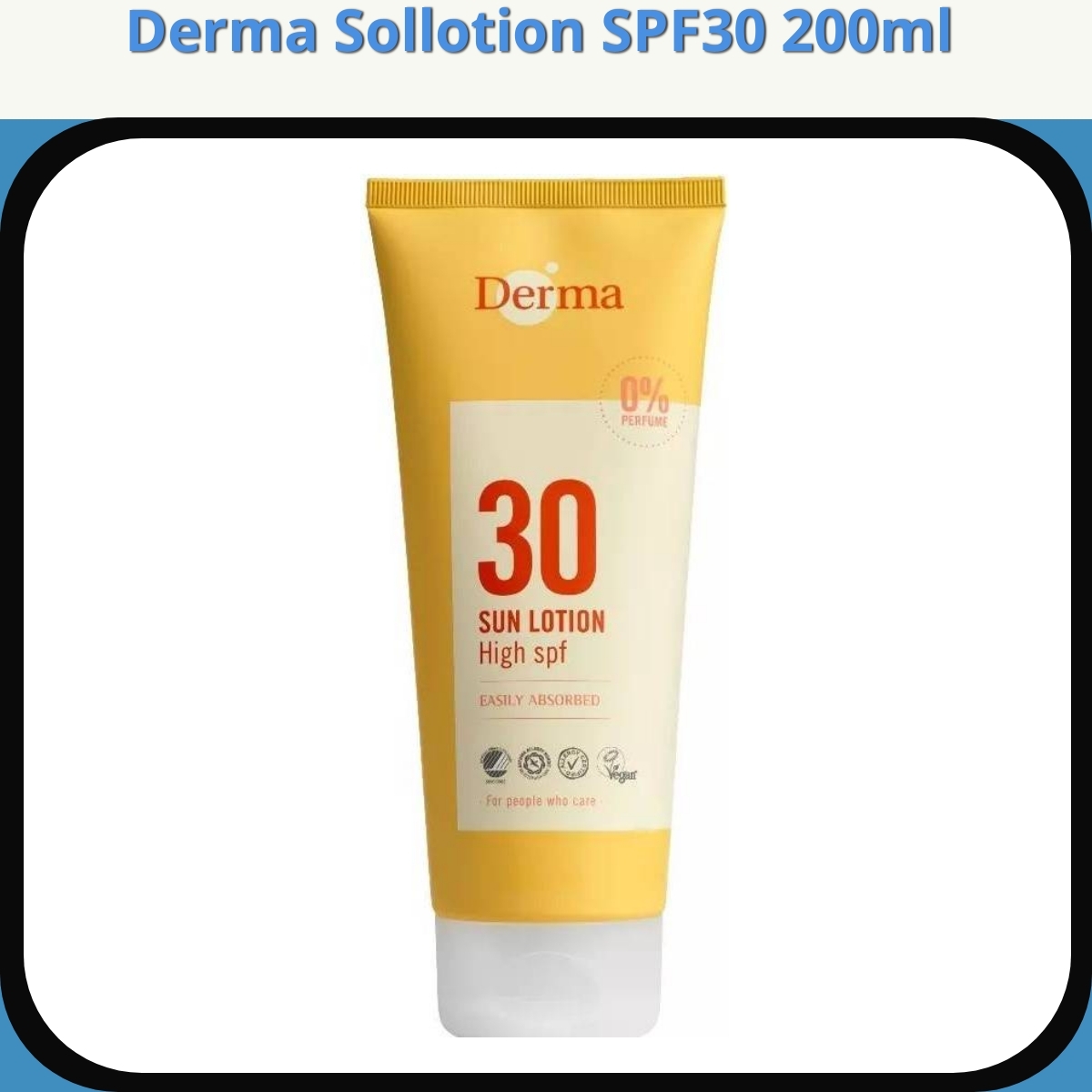 Anmeldelse af Derma Sollotion SPF30 200ml