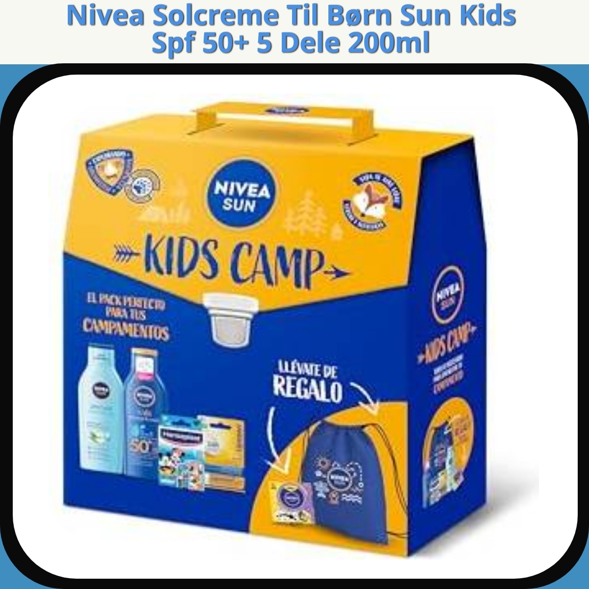 Anmeldelse af Nivea Solcreme Til Børn Sun Kids Spf 50+ 5 Dele 200ml