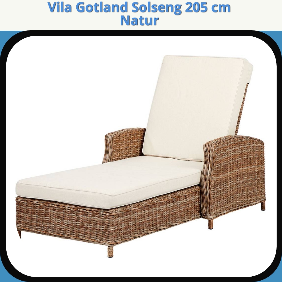 Anmeldelse af Vila Gotland Solseng 205 cm Natur