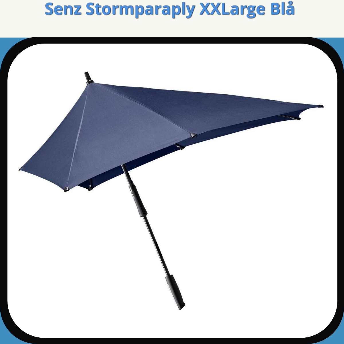 Anmeldelse af Senz Stormparaply XXLarge Blå
