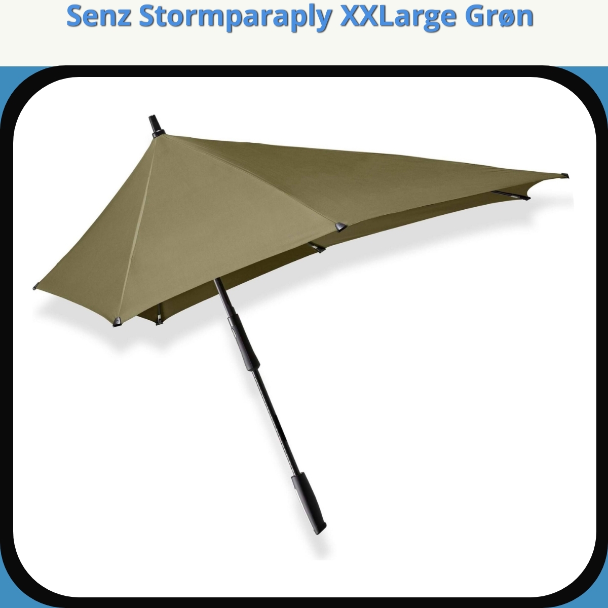 Anmeldelse af Senz Stormparaply XXLarge Grøn
