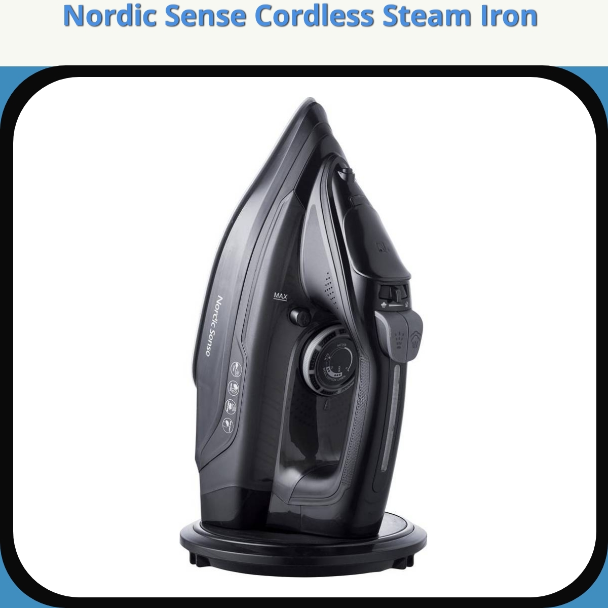 Anmeldelse af Nordic Sense Cordless Steam Iron