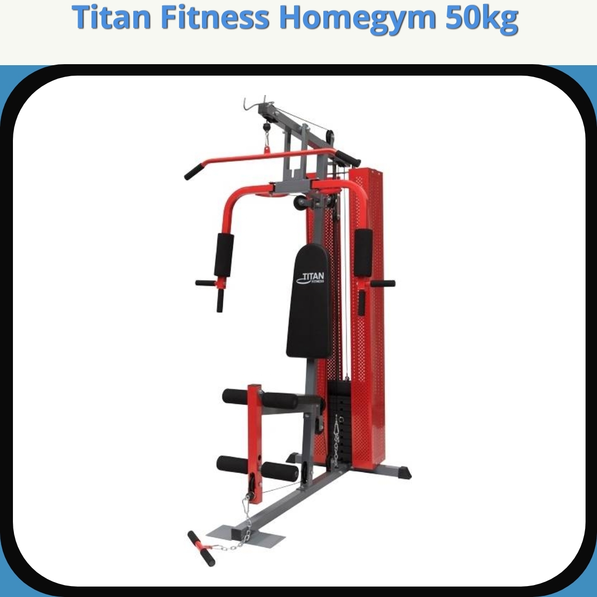 Anmeldelse af Titan Fitness Homegym 50kg