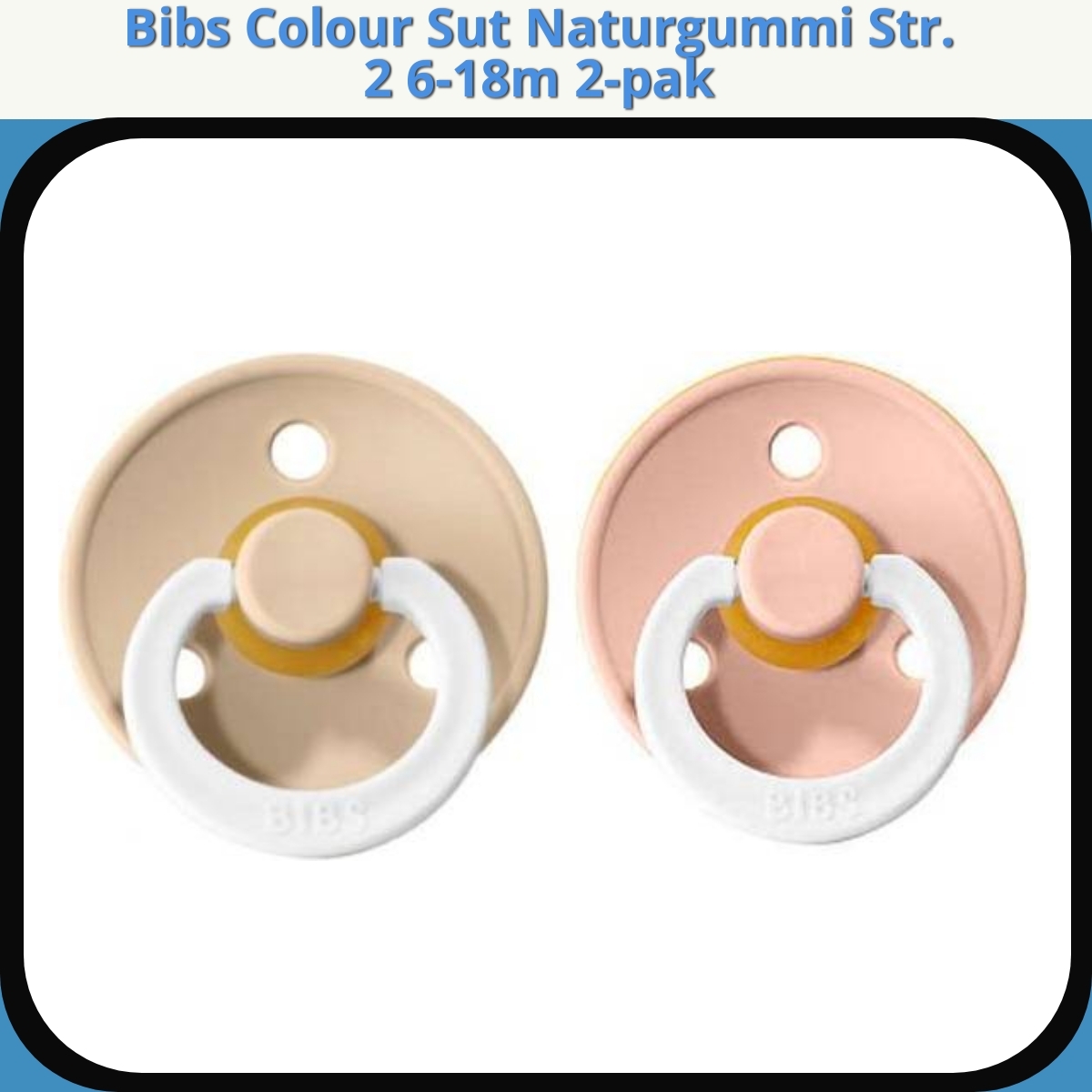 Anmeldelse af Bibs Colour Sut Naturgummi Str. 2 6-18m 2-pak