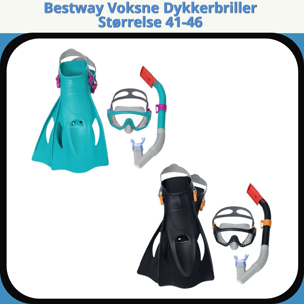 Anmeldelse af Bestway Voksne Dykkerbriller Størrelse 41-46