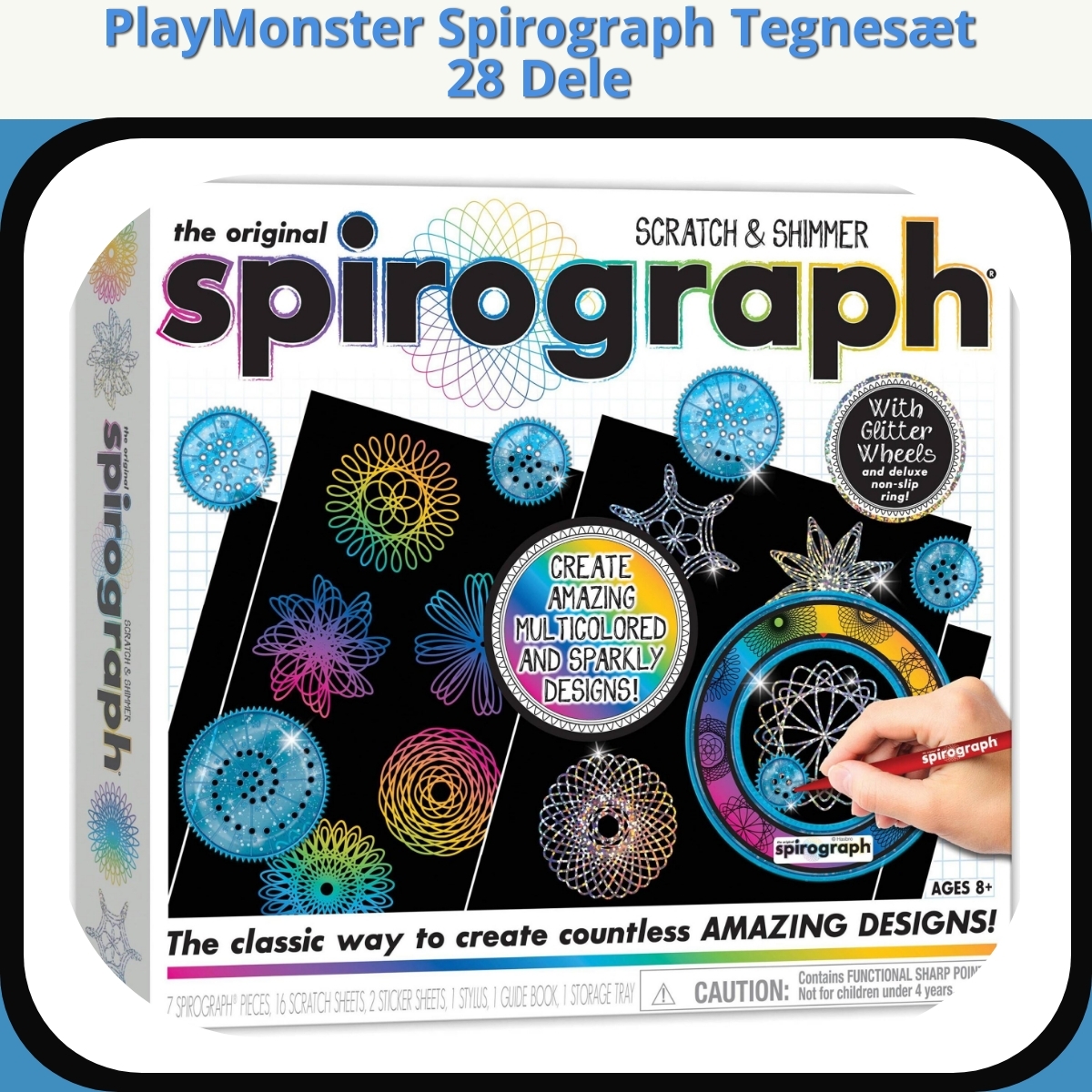 Anmeldelse af PlayMonster Spirograph Tegnesæt 28 Dele