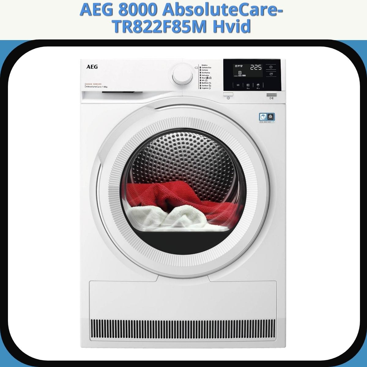 Anmeldelse af AEG 8000 AbsoluteCare-TR822F85M Hvid