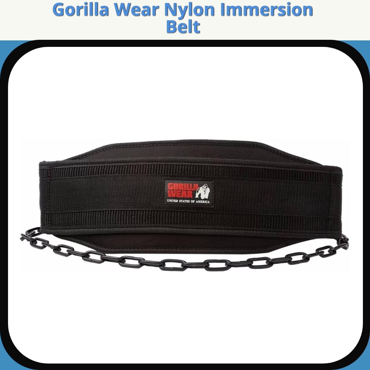 Anmeldelse af Gorilla Wear Nylon Immersion Belt