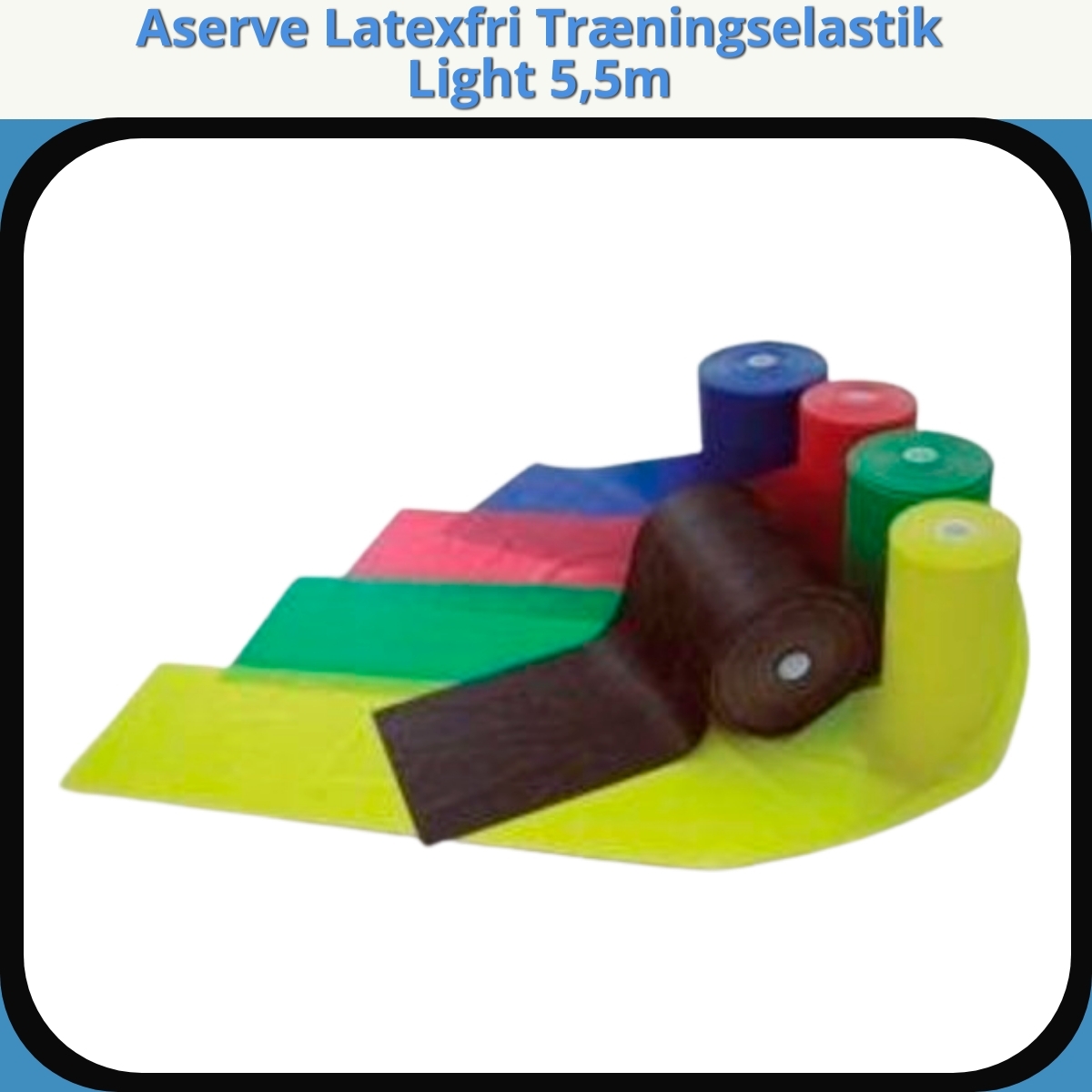 Anmeldelse af Aserve Latexfri Træningselastik Light 5,5m
