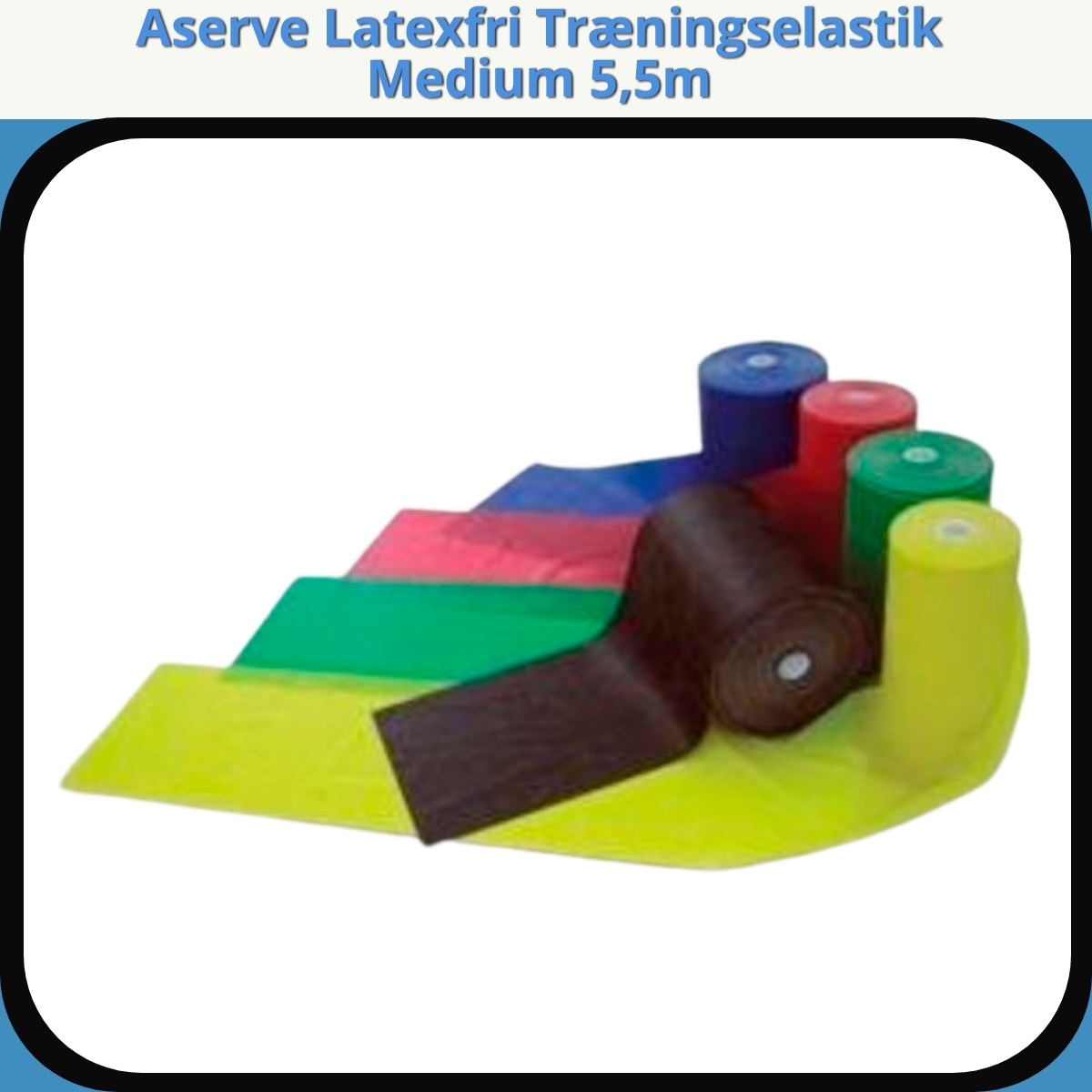 Anmeldelse af Aserve Latexfri Træningselastik Medium 5,5m