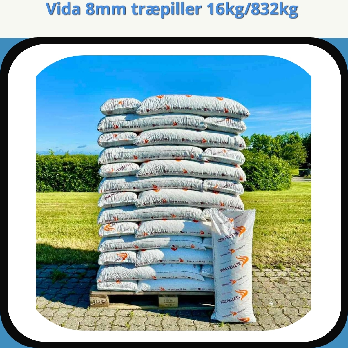 Anmeldelse af Vida 8mm træpiller 16kg/832kg